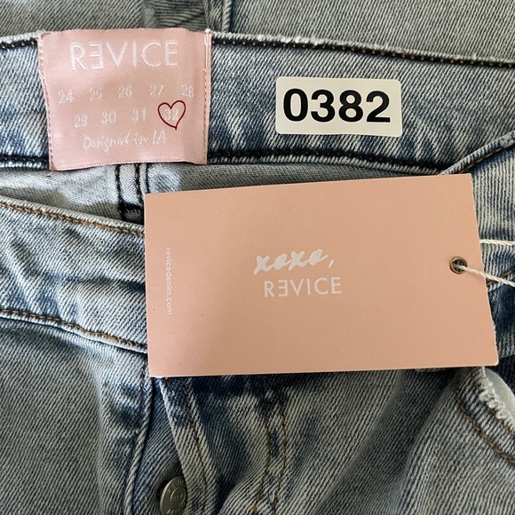 Revice Dream Fit Jeans | Light Wash Distressed Straight Leg Denim | Size 32 - Picture 9 of 9
